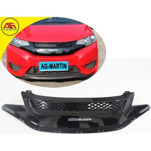 Mugen style facelift front bumper radiator mesh grill auto grille Fit racing grills for Honda Fit 2014 up