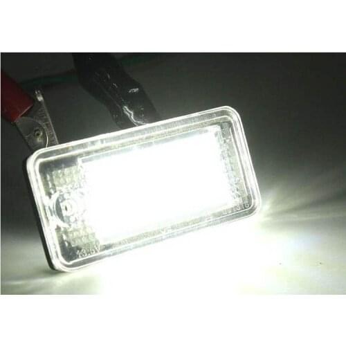 Car LED License Plate Lights 12V Number Plate Lamp Bulb Kit For Audi A3 S3 A4 S4 B6 B7 A6 C6 S6 4.9 2PCS/Set