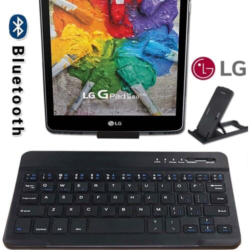 Portable Wireless Bluetooth Keyboard for LG G Pad 3 8.0/Pad 7.0/Pad 8.0/Pad 8.3/Pad F2 Tablet Rechargeable Keyboard for Laptop