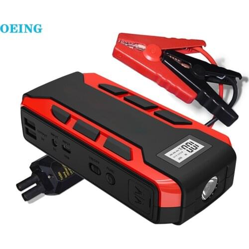 OEING 20000mAh/1500A Car Jump Starter Power pack Portable Car Battery Booster Charger 12V Starting Device Diesel Car Starter