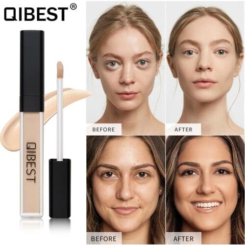 QIBEST 5 Colors New Liquid Foundation Soft Matte Light Cream Long Lasting Liquid Face Makeup Coverage Foundation Natural