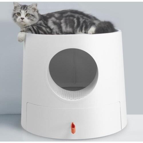 Cat litter basin fully enclosed Cat Toilet extra large cat nest deodorizing drawer type kitten poop basin cat supplies