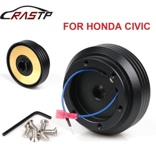 RASTP-Aluminum Car Racing Steering Wheel Short Hub Adapter Boss Kit for Honda Civic EK RS-QR010-EK