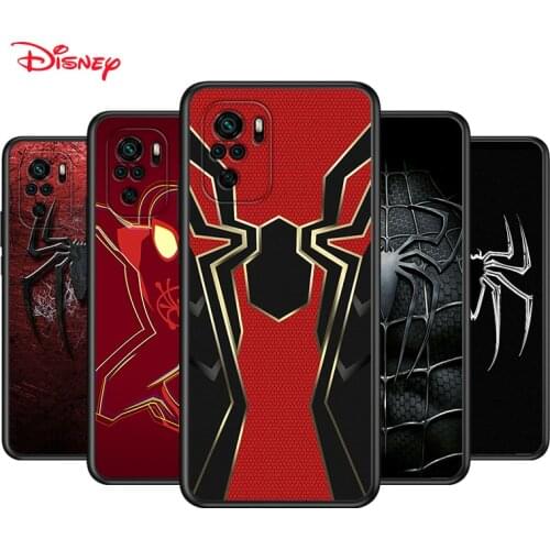 TPU Silicone Cover Spider Man Logo For Xiaomi Redmi Note 10 10S 9 9S Pro Max 9T 8T 8 7 6 5 Pro 5A Phone Case