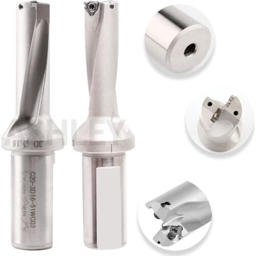 U drill violent drill WC 38.5mm -47mm 2D 3D 4D drill fast bit jet drill for CNC lathe with reaming with WCMT06 insert
