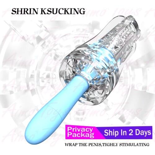 Vagina Male Masturbator Cup Soft Pussy Sex Toys Transparent Adult Endurance Exercise Sex Products Vacuum Pocket Cup for Men