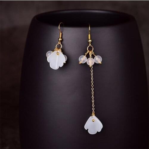 Women Earrings Ethnic Style Fashion Personality Classical Female Asymmetric Dangler Ladies National Accessories Eardrop Gifts