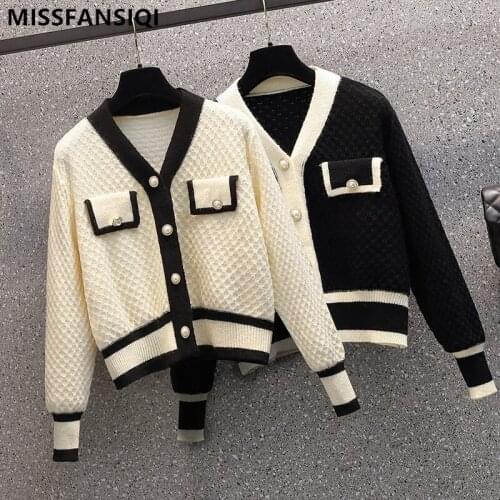 2021 NewFashion Autumn Plus Size Sweater For Women Fashion Style Loose V-Neck Long Sleeve Knitted Large Cardigan
