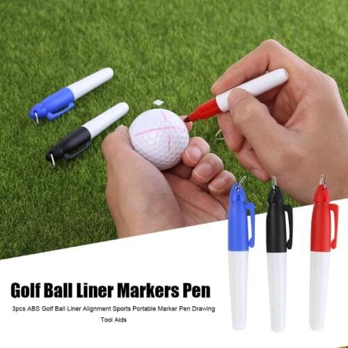 1PC/3PCS New Red Blue Black Golf Ball Liner Markers Pen Drawing Alignment Marks Golf Accessories Golf Sports Equiptments