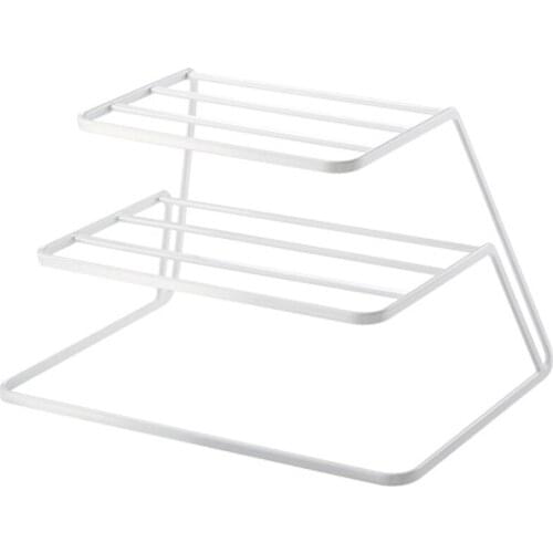 3-Tier Counter and Cabinet Corner Shelf Organizer for Home Kitchen Simple Shaped JW