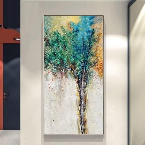 Diamond Painting Full Of Diamonds Abstract Tree Of Life Art Style Diamond Cross Stitch Living Room Entrance Diamond Embroidery