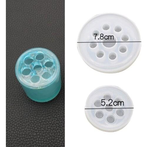 ANGELADY 1PC Round Shaped Molds for Pen Holder Cover DIY Crystal Epoxy Mold High Mirror Handmade Big Octagonal Resin Molds