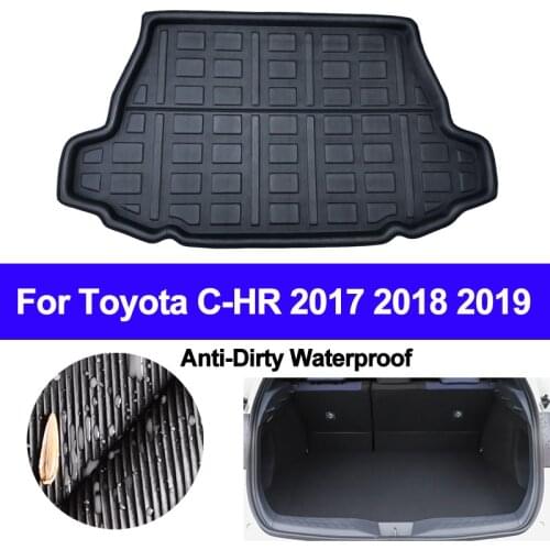 Car Rear Boot Cargo Liner Tray Trunk Floor Carpet Mats Mat Carpets Pad Anti-dirty WaterProof For Toyota C-HR CHR 2017 2018 2019