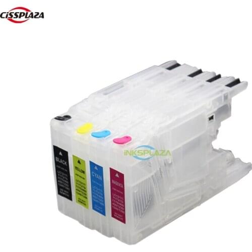 CISSPLAZA 5sets refillable Ink cartridges compatible for Brother LC71 LC73 LC75 LC77 LC79 LC400/LC450/LC1220/LC1240/ LC1280