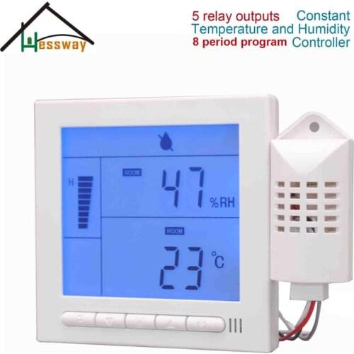 5 relay outputs Constant temperature humidity sensor for Computer room, hospital, laboratory, bank