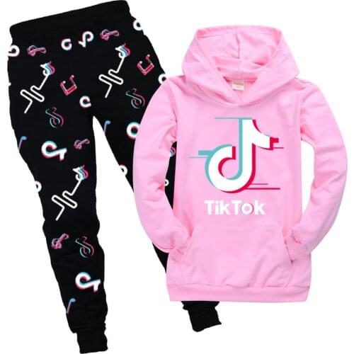 TIK TOK Brand Baby Clothes Suits Boys Causal Clothing Sets Children Suits Clothes 2 Pcs Hoodies Sports Pants Kids Set