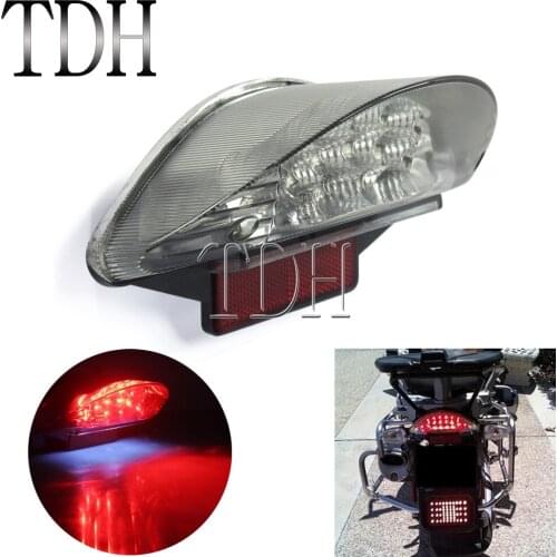 For BMW F650 F650GS F650 ST F800ST R1200GS R1200R Motorcycle Red LED Rear Tail Light Warning Lights Brake Stop Lamp Clear Lens