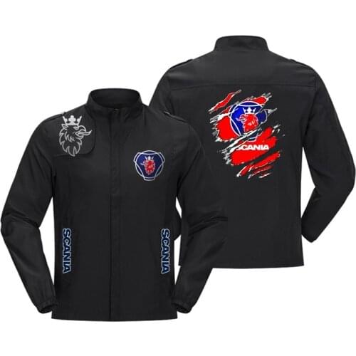 2021 Autumn Winter Men‘s Jackets Honda Car Wing Red Printed Jacket Windbreaker Fashion Motorcycle Jacket Men Clothing Coats