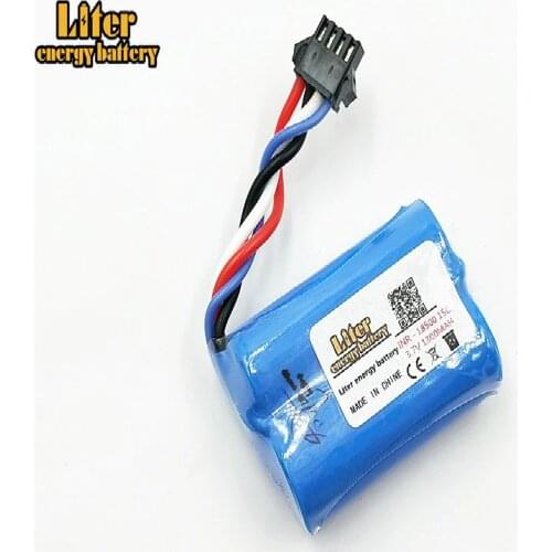 20PCS/LOT 3.7V 1300mAh Li-ion battery You Di UDI001 huanqi 960 2.4G remote control boat speedboat 18500 lithium battery
