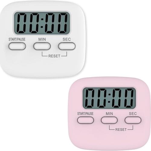 Magnetic LCD Digital Kitchen Countdown Timer Stopwatch Alarm With Stand Kitchen Timer Practical Cooking Alarm Clock Baking Timer