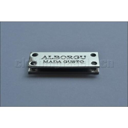 Metal clothing label garment, bags shoes accessories zinc alloy material high quality jeans label