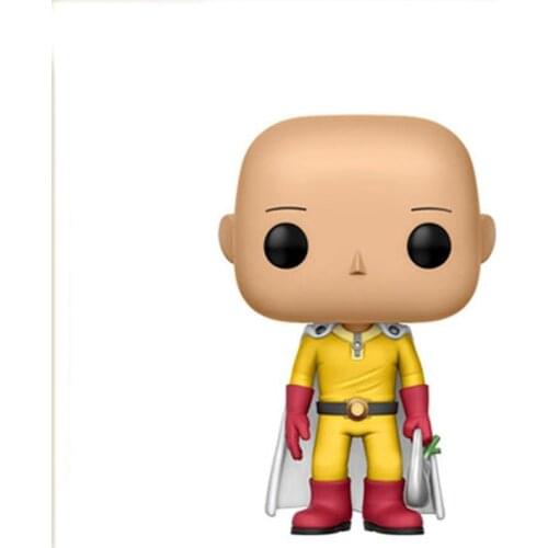 Anime One Punch Man Character Saitama Cute Viny Dolls Figure Model Toys