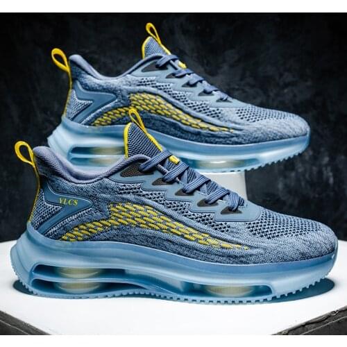 Mens Designer Air Cushion Sneakers Knitting Breathable Outdoor Jogging Casual Shoes Free Shipping Calzado Deportivo Para Hombre