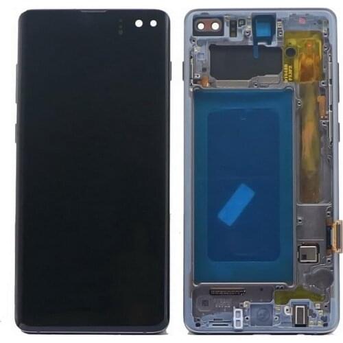 Original S10+ AMOLED LCD For SAMSUNG Galaxy S10 Plus G975 SM-G9750 G975F LCD Display Touch Screen Digitizer Assembly With defect