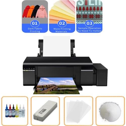 Vilaxh A3 Size T-shirt Printer DTF Printer Full Automatic For Textile White and Dark Color T-shirt Hoodies