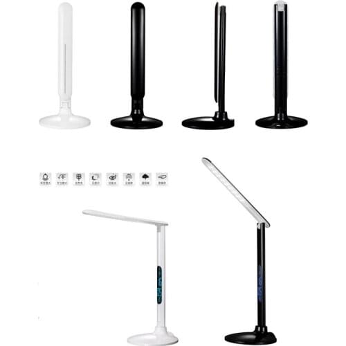 [Seven Neon]4sets Portable 7W dimmable touchable patent design+calendar+temperature led desk lamp,led desk child reading lamp