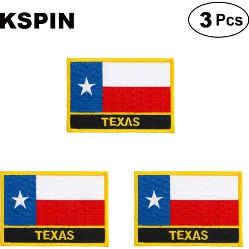 U.S.A Texas Rectangular Shape Flag patches embroidered flag patches national flag patches for clothing DIY Decoration