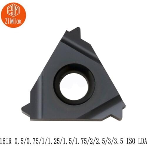 10pcs 16IR 0.5/0.75/1/1.25/1.5/1.75/2/2.5/3/3.5 ISO LDA turning tools carbide insert Cast Steel for CVD Coated CNC Lathe Tools