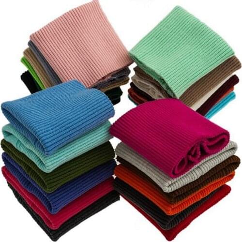 Multiple Sizes Spandex Jersey Cuff Fabric For Sweatshirt Bottom Stretchy Cotton Rib Fabric For Making Cuffs On Sleeves K302876