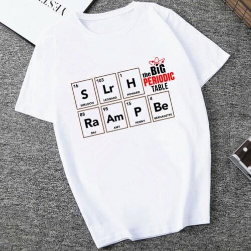 T shirt Women Big Bang Theory Print T-shirt Casual Short-sleeved Graphic Tee Funny Pattern Girl Harajuku Summer TShirt Female