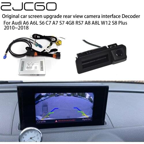 ZJCGO Car Rear Reverse Bakcup Camera Auto Digital Decoder Box Interface Adapter For Audi A6 A6L S6 C7 A7 S7 4G8 RS7 A8 A8L W12