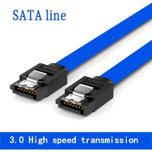 1PCS 49cm/19.29'' HDD SSD SATA 3.0 III 6Gb/s Serial Port Hard Disk Drive Data Cable Wire Cord Line for SSD Mechanical Hard Disk