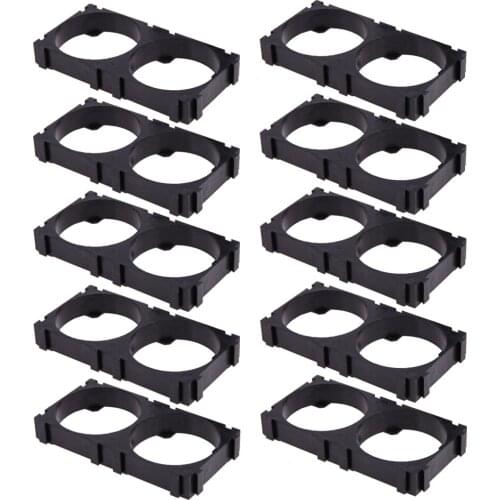 10pcs/lot 32650 2x Battery Holder Bracket Cell Safety Anti Vibration Plastic Brackets for 32650 Batteries