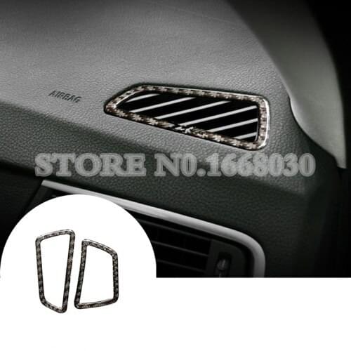Carbon Fiber Dashboard Side Air Outlet Cover For BMW 5 Series GT F07 2010-2017 2pcs Car accesories interior Car decoration