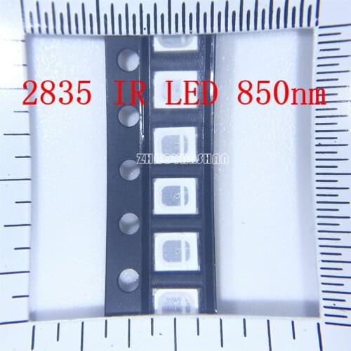 4000pcs X 2835 IR LED 2835 850NM SMD LED 1.0-1.5V 2835 Infrared emission tube Free Shipping