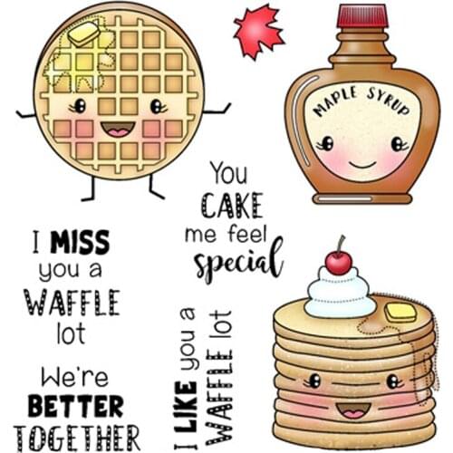 AZSG Personate Cookies Cake Clear Stamps/Seals For DIY Scrapbooking/Card Making/Album Decorative Silicone Stamp Crafts