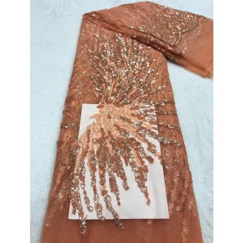 Bestway Latest French Tulle Lace Fabric High Quality Embroidery Nigerian J-6988811 Beaded and sequins African Lace Fabric
