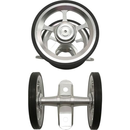 For Brompton Folding Bike Mudguard Easy Wheel CNC Aluminum Alloy Bicycle Big Wheelset Mud Gear Double Wheels