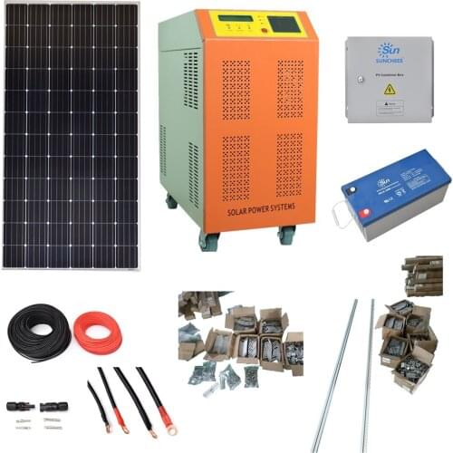 Solar power system home 5kw monocrystalline/commercial solar system