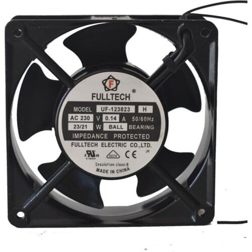 FULLTECH UF-123823H Server Cooling Fan AC 230V 0.14A 120x120x38mm 2-Wire