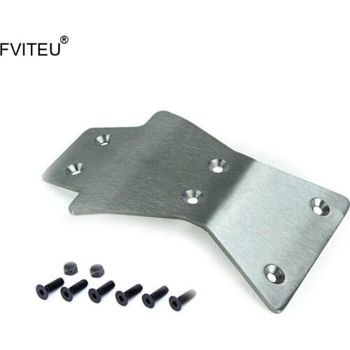 FVITEU Stainless front bottom reinforcing plate for 1/5 losi 5ive-T Rovan LT King Motor X2