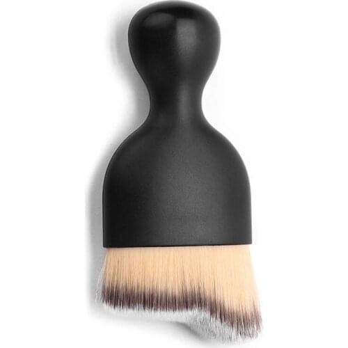 Makeup Foundation Brush S Shape Cream Powder Blush Brush Wave Arc Curved Contour Synthetic Hair Face Beauty Cosmetic Supply Tool