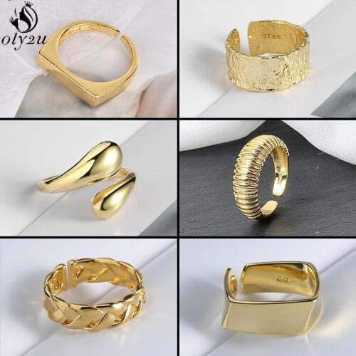 Multiple Retro Fashion Knuckle Rings for Women Girls Everyday Jewelry Gold Color Geometric Finger Rings Best Friend Gifts