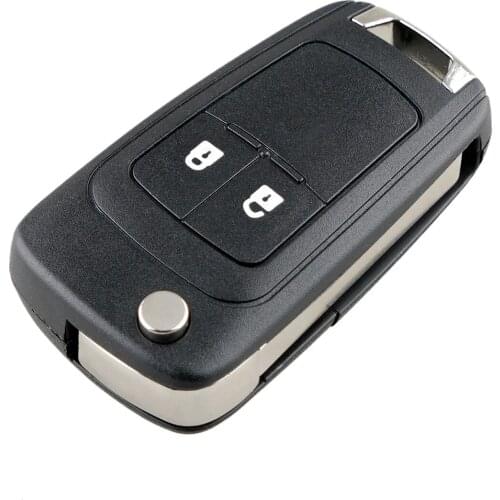 Mayitr 2 Button Folding Flip Remote Key Fob Case Shell for Chevrolet Camaro Cruze Equinox Malibu Sonic Spark Volt
