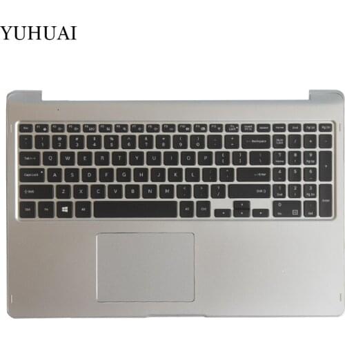 NEW for samsung 740U5L NP740U5L US Black keyboard with Palmrest case + Touchpad cover Backlight