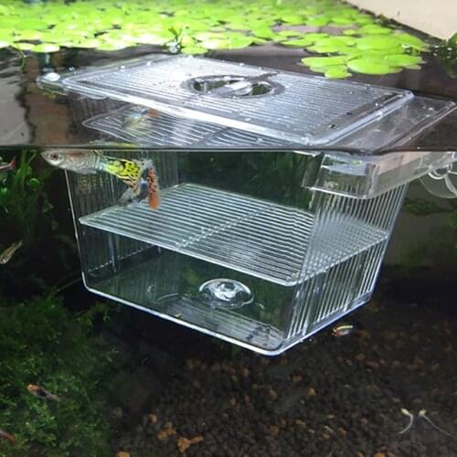 New Fish Decoration Spawning Hatching Room Acrylic Fish Tank Isolation Box Aquarium Juvenile Fish Incubator Holder